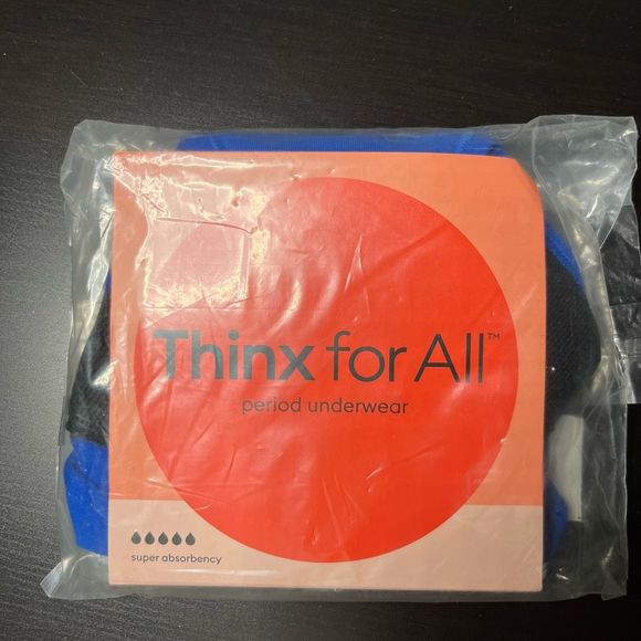 Thinx Cobalt Blue Super Period Panty Size Medium - Picture 2 of 6